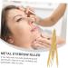 NOLITOY Eyebrow Scale Lady Tools Make up Kit Gauge Ruler Eyebrow Measurement Tool Miss Mini Supplies 1 count (Pack of 1) Golden - Buy Online on GoSupps.com