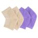 2 Pairs Moisturizing Socks Gel Heel Socks Toe Open Socks Relieve Heel Pain Comfortable Soft Vented Moisturizing Socks Suitable for Male and Female Day Night Care Skin Dry Cracked High Heel Purple_Skin