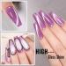 Jelly Cat Eye Gel Nail Polish Purple Glitter Crystal Gel Polish Purple Magnetic Nail Polish Soak Off UV/LED Holographic Gel Polish Sparkly Cat Eye Gel Polish for Nail Art Manicure Salon DIY at Home - Buy Online on GoSupps.com