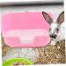 BESPORTBLE 1pc Rabbit Toilet Bathroom Bedding for Hamster Hedgehog Litter Pan Hamster Bedding Pets Plastic 24x23cm Pink - Buy Online on GoSupps.com