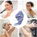 Hair Drying Cap - Fast Absorption Coral Fleece Towel Hat for Women & Men | Adjustable Shower Cap with Button - Ideal for Quick Drying Hair | Blue - Buy Online on GoSupps.com