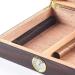 Portable Transparent Window Cedar Cigar Case Wood Travel Cigar Humidor Set with Humidifier Hygrometer Decorative Box - Buy Online on GoSupps.com