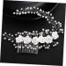 minkissy Accessories hair accessories bridal headpiece flower hair accessories hair accessories for bridal hair accessories bridal comb bridal headdress catwalk bride white issue Kids - Buy Online on GoSupps.com