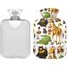 Naanle Giraffe Hot Water Bottle - 1L Transparent Heat & Cold Therapy | Pain Relief for Hands & Feet | Ideal for Bed Use - Buy Online on GoSupps.com
