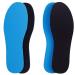 2 Pairs Breathable Insoles Super-Soft Sweat-Absorbent Double-Colored and Double-Layered Shoe Inserts of Foam That Fit in Any Shoes (Blue/Black 12.5-14.5 Women/9.5-13.5 Men) Blue/Black 12.5-14.5 Women/9.5-13.5 Men