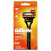 Gillette Fusion5 Men's Razor Includes 1 Handle + 2 Refills 1 count (Pack of 1) Blue and Silver