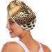 Leopard Face Hair Towel 2 Pack - Super Absorbent Quick Dry Hair Turbans for Women & Girls - Buy Online on GoSupps.com