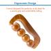 Hathkaam Rosewood Handheld Massage Roller - 7 Inch Full Body Pain Relief Therapy - Buy Online on GoSupps.com