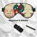 Luxury Red Rose Floral Double-Sided Sleep Eye Mask | Soft Blindfold with Adjustable Strap | Light Blocking for Restful Sleep - Buy Online on GoSupps.com