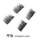 3D Magnetic False Eyelashes - Style B (4pcs 0.2mm Ultrathin Black) | International Shipping Available - Buy Online on GoSupps.com