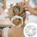 JEKUGOT Large White Lace Scrunchies for Women - Soft Elastic Hair Bands Thick Hair Ties Bobbles Ponytail Holders - Lolita Bulk Scrunchie Accessories for Ladies & Girls - Buy Online on GoSupps.com