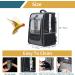 Large Grey Cockatiel Bird Carrier with Shade Cover, Standing Perch, Feeder Bowls & Ventilation - Travel Cage with Adjustable Height - Buy Online on GoSupps.com