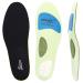 Unisex Men&Women Running Active Series All-Purpose Sport Fitness Comfort Energy Arch Support Insoles Poron Forefoot Cushioning Shock Absroption Insert Wide&Plus Size Black/Green Men's 10.5-11.5/Women's 12-13
