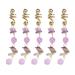 Purple Hair Dreadlocks Pendant Set - 5pcs Alloy Spring Hair Accessories for Unique Styles | International Shipping Available - Buy Online on GoSupps.com