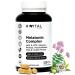 Melatonin Complex | 120 Vegan Capsules for 4 Months | With 5-HTP Valerian Lemon Balm Passionflower California Poppy Hops & Linden | Improves Sleep Rest Reduces Anxiety & Stress