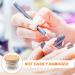 FOMIYES Manicure Nail Dish Cup Nail Liquid Holder Glass Nail Dish Cup Nail Dappen Dish with Lid and Stainless Steel Mesh Manicure Tools - Buy Online on GoSupps.com