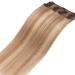 Real Hair Clip-In Extensions - 8pcs Thick Double Dilter 18 Clips | 30cm 115g #18/613 Light Ash Blonde/White Blonde - Buy Online on GoSupps.com
