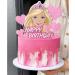 VeSidyHelo Girl Cake Topper Set Glitter Happy Birthday Toppers Heart Party Supplies Favor Decorations Pink - Buy Online on GoSupps.com