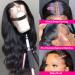 RXY Brazilian Human Hair Body Wave Lace Front Wig 18 Inch 13x4 - Pre Plucked, Glueless, 180% Density for Black Women - Natural Color - Buy Online on GoSupps.com