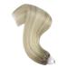 Buy Youngsee Microring Extensions - Real Hair Ombre 35cm | Micro Loop Extensions 1g/s | Ashblond & Platinum Blonde | 50g | Perfect for Women - Buy Online on GoSupps.com