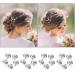 Buy IWOBI 20-Piece Crystal Spiral Hairpins - Elegant Wedding Hair Accessories & Hair Clips - Buy Online on GoSupps.com