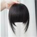 Bangs Hair Human Hair Bangs 3 Clips In Black Blunt Cut Fringe Hair Piece Natural Black Blonde Bang 8" Clip In Hair Extensions Brown Bangs Hair Clip(#1B) - Buy Online on GoSupps.com