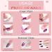 24Pcs Glossy Aurora Glitter Short Almond French Tips False Nails - Reusable Press On Nails with Glue Stickers for Women Girls - Nail Art Accessories - Buy Online on GoSupps.com