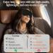 Heated Eye Mask - Vowleike Silk Cordless & Washable Eye Compress for Dry Eyes | Electric Temperature Control Heating Pad for Stye Relief & Eye Fatigue (Black - Buy Online on GoSupps.com