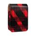 Travel Lipstick Organizer Case Lipstick Case Portable Makeup Bag With Mirror Classic Red Plaid M755f1fbpa