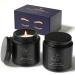 TRINIDa Sleep Scented Candle Gift Set Aromatherapy Candles for Men Luxury Black Candles Birthday Gifts for Men to Relieve Stress & Promote Sleep Sleep Candle Gifts for Men(black)