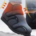 ZHENSI Men's Diabetic Shoes - Adjustable Wide Swollen Feet Memory Foam Boots - Non-Slip Winter Cotton - 11.5 Grey - Buy Online on GoSupps.com
