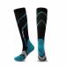 WSYKC compression socks opaque knee hi support stockings closed toes black and blue support stocking for edema swollen pregnancy L/XL L-XL