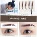  BIUDECO 6 Pcs Eyebrow Stickers Hair Temporary Tattoos for Natural Look Easy Peel Off Makeup Transfer for Women and Girls - Buy Online on GoSupps.com