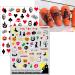 Pink Halloween Valentine's Day Nail Stickers 10 Sheets Self-Adhesive Nail Decal Pumpkin Ghosts Pink Nail Art Decoration Design Supplies - Buy Online on GoSupps.com