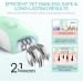 VOGOE 4-in-1 Rechargeable Epilator for Women - Cordless Hair Removal with 2 Speeds and 21 Tweezers - Ideal for Face, Legs, Arms, Armpit, and Bikini Area - Green - Buy Online on GoSupps.com