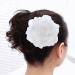 Buy Artificial Large White Rose Hairpin Clips & Brooch for Women | Perfect for Parties & Special Occasions - Buy Online on GoSupps.com