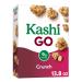 Kashi GO Breakfast Cereal, Vegetarian Protein, Fiber Cereal, Crunch, 13.8oz Box (1 Box) Crunch 13.8 Ounce (Pack of 1)