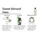 Organic Sweet Almond Oil 220 ML | USDA Organic Cold Pressed Carrier Oil for Skin Hair & Face - Buy Online on GoSupps.com