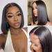 DULOVE 12 Inch Bob Wig Human Hair 13x4 HD Lace, 150 Density Short Bob Glueless Wig for Black Women - Pre Plucked with Baby Hair, Natural Color - Buy Online on GoSupps.com