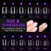 Gelike XS Square Short False Nail Tips Set - 240PCS Full Cover Soft Gel Nails, 12 Sizes for Nail Art - Gluing PMMA Pre-Buffed Artificial Nails - Buy Online on GoSupps.com