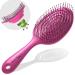 marQus Detangle Hair Brush women and men Exclusive Ultra-soft bending Bristles and Body - Glide Through Tangles With Ease For All Hair Types - Women Men Wet And Dry Hair 1pcs Pink Brush