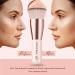 OMANIAC Silver Makeup Brushes - Flat Top Pro Foundation & Concealer Brush for Flawless Blending | Travel-Friendly for Liquid Cream & Powder - Buy Online on GoSupps.com