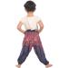 Lofbaz Children Hippy Thai Harem Aladdin Pirate Pants 8-9 Years Rose Flower Dark Blue - Buy Online on GoSupps.com