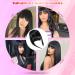Clip In Ponytail Hair Extensions & Bangs - Natural Black Fringe for Women & Girls - Buy Online on GoSupps.com
