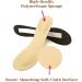 CB 4 Pairs Cloth Surface Sponge Inserts - Invisible Slim Insoles for Women's Shoes 5-8, Style A Nude & Black - Ball of Foot Pain Relief & Arch Support - Buy Online on GoSupps.com