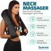Deep Kneading Neck Massager with Heat - Shiatsu Pillow for Neck, Back, Shoulders, Feet, Legs - Muscle Relief for Home or Office Use - Buy Online on GoSupps.com