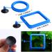 Molain Fish Feeding Ring 2 Pieces Fish Feeder Aquarium Fish Turtle Tank Accessories Food Feeder Circle For Guppy Bettas goldfish Turtle (Blue) - Buy Online on GoSupps.com