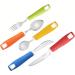 Special Supplies 5-Piece Adaptive Utensils Set - Non-Weighted, Non-Slip Handles for Hand Tremors, Arthritis, Parkinson's, Elderly Use - Stainless Steel Knife, Rocker Knife, Fork, Spoons - Colored - Buy Online on GoSupps.com