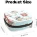 Cartoon Raccoon Stripes Sanitary Napkin Storage Bag - Portable Menstrual Period Kit Pouch for Women & Teen Girls - Zipper Menstrual Cup Bag - Color 4 - Buy Online on GoSupps.com