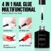 TOMICCA 4-in-1 Gel Nail Glue - Strong, Long-Lasting Adhesive for Acrylic, Gel & Press-On Nails - 15ml - Buy Online on GoSupps.com